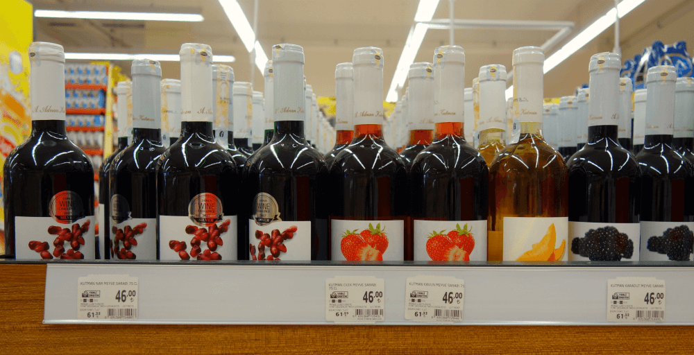 Цены на вино в Турции