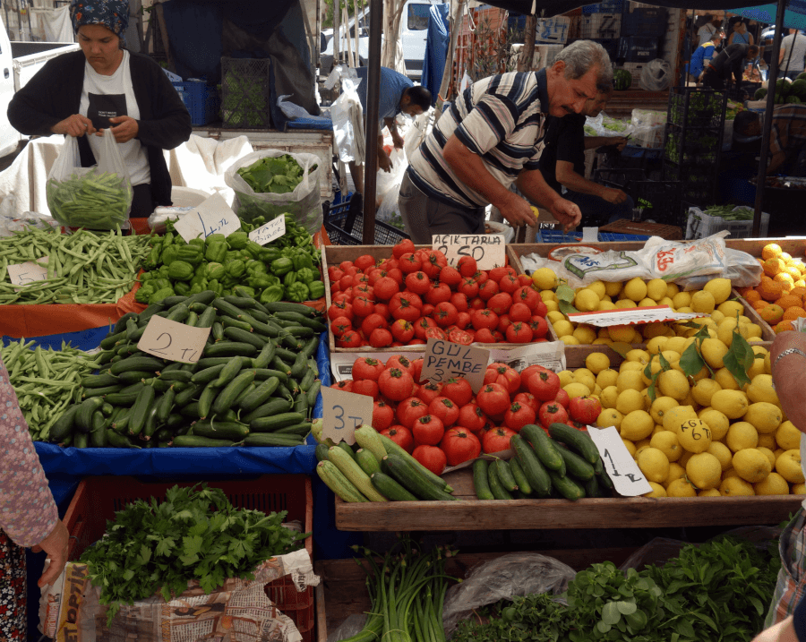 Фрукты и овощи в Турции