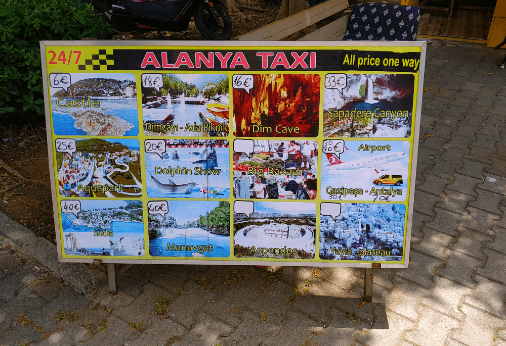 Такси в Аланьи, Турция