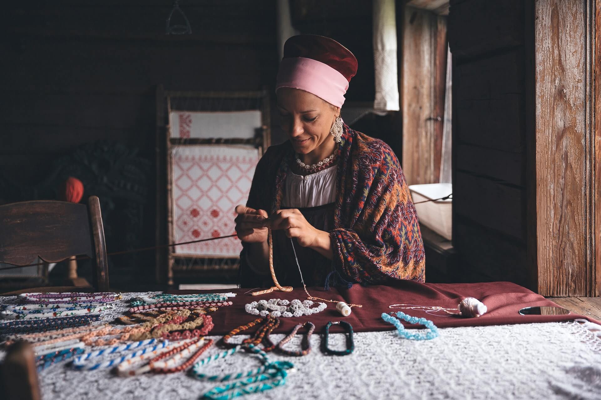 Russian craftswoman